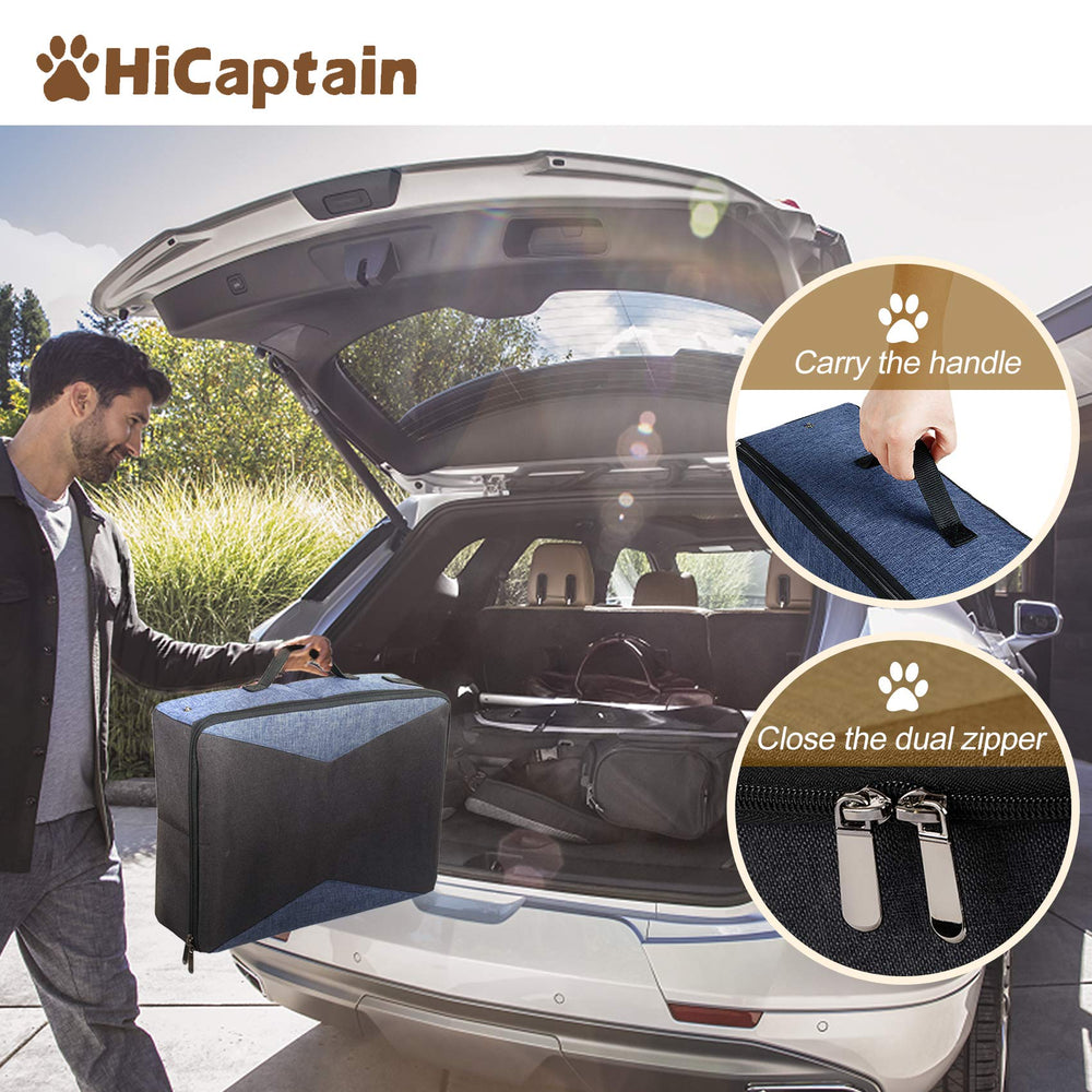 HiCaptain bandeja de viaje ligera con asa para transporte cómodo.
