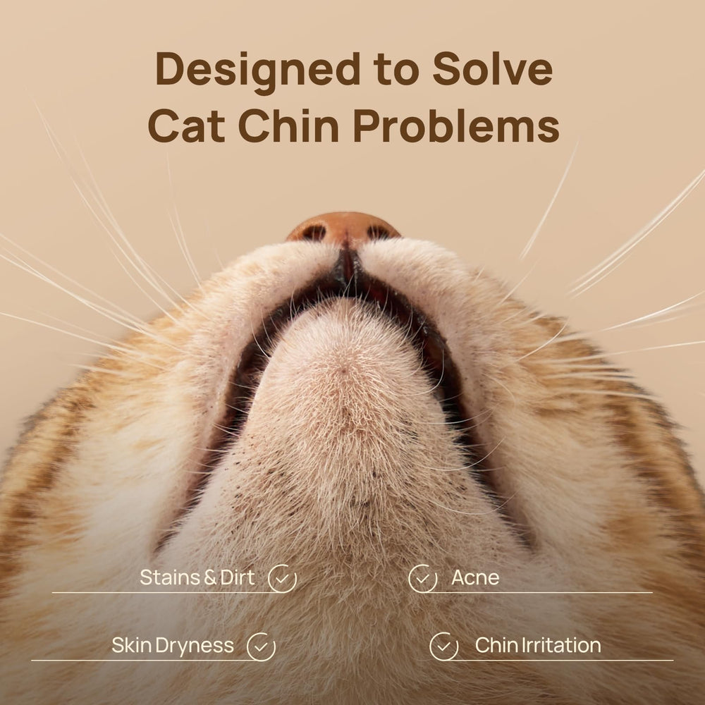HICC PET diseño doble cara para mentón del gato, limpieza profunda y cuidadosa.