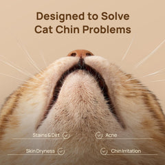 HICC PET diseño doble cara para mentón del gato, limpieza profunda y cuidadosa.
