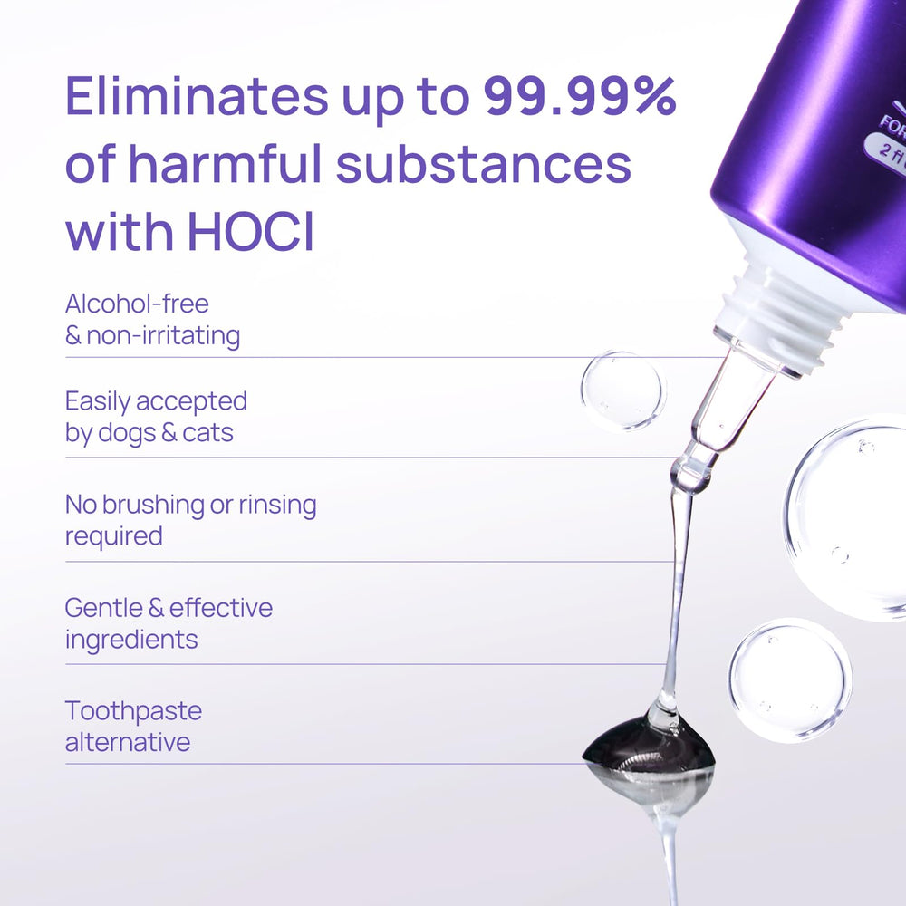 Aliento más fresco tras la aplicación del gel HICC PET.