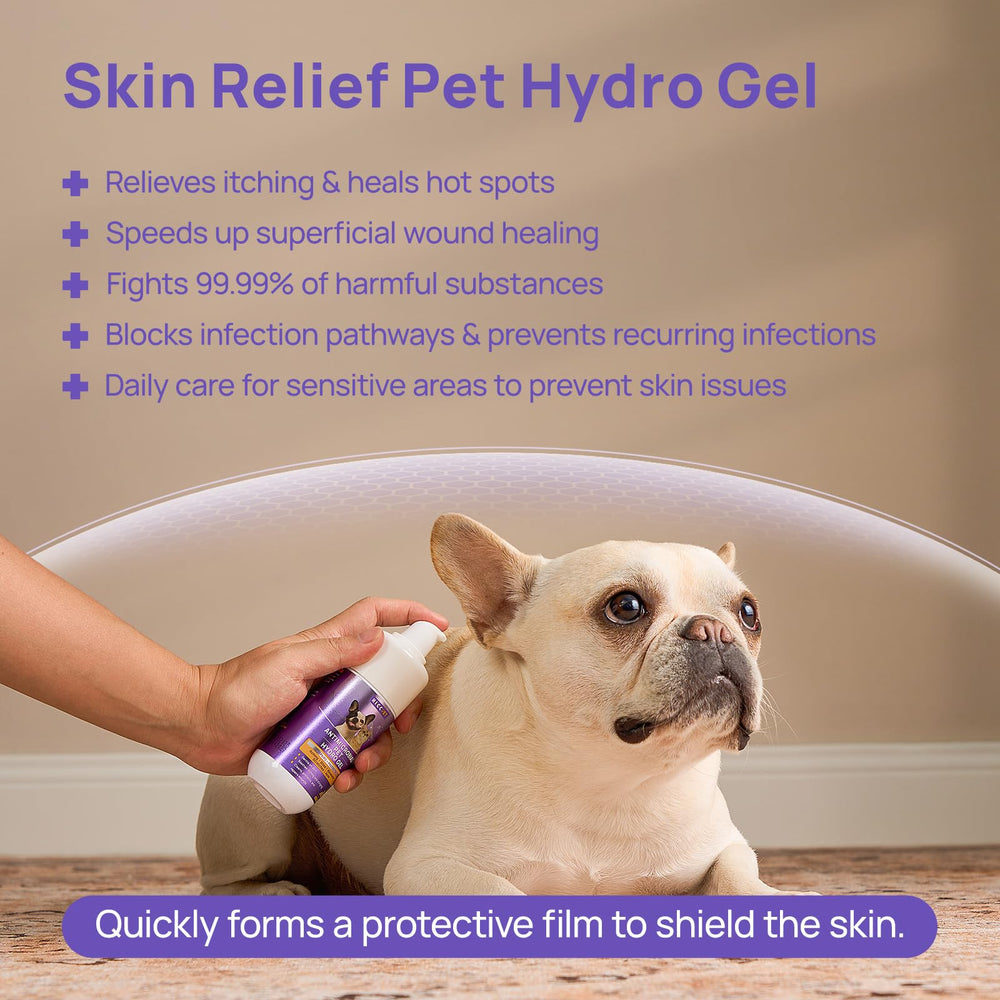 HICC PET gel ayuda a calmar inflamación en zonas inflamadas de perros.