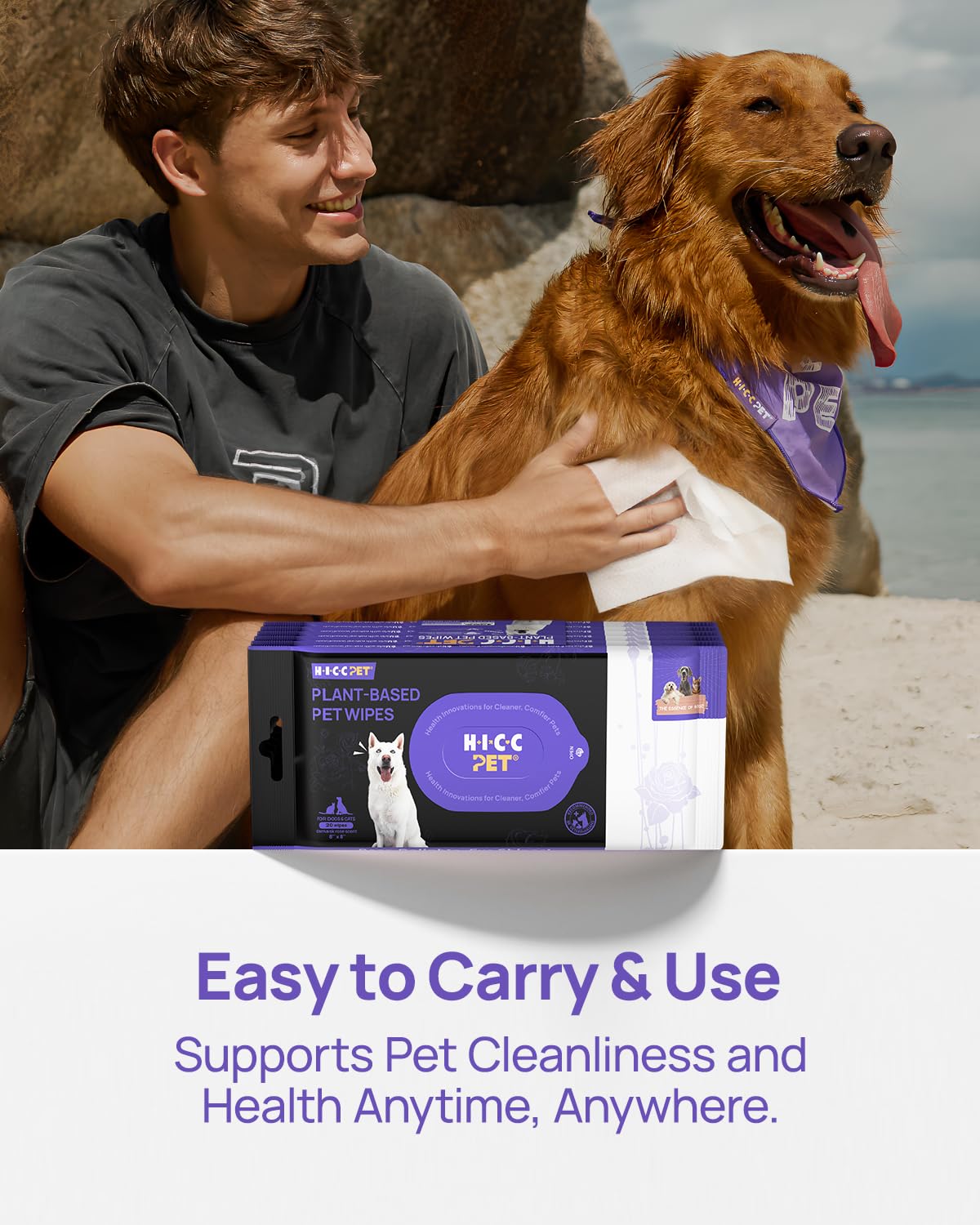 HICC PET para casa y viaje, limpieza conveniente