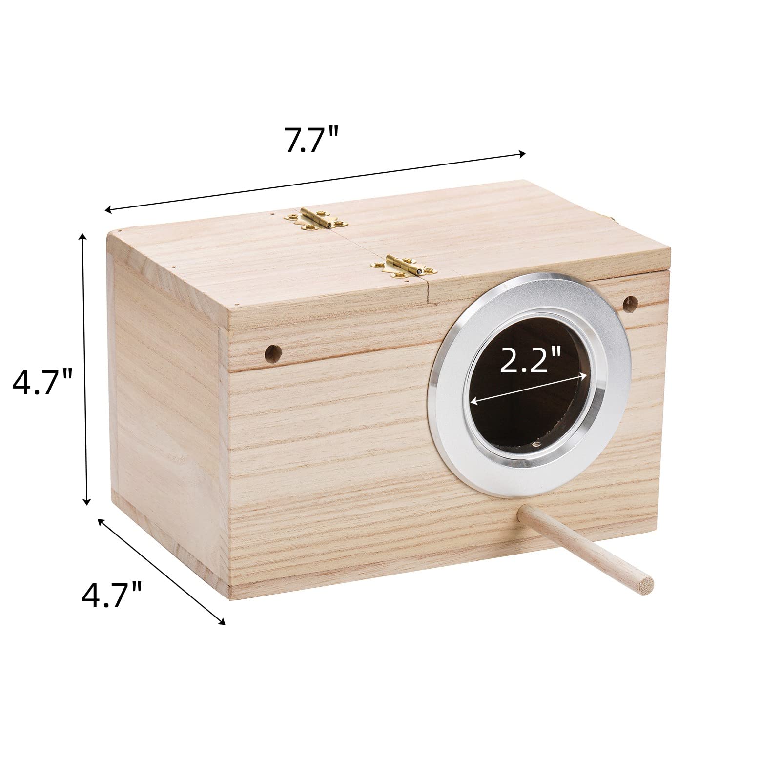 Nido Hiceeden para cacatúas, doble pack, madera natural duradera.