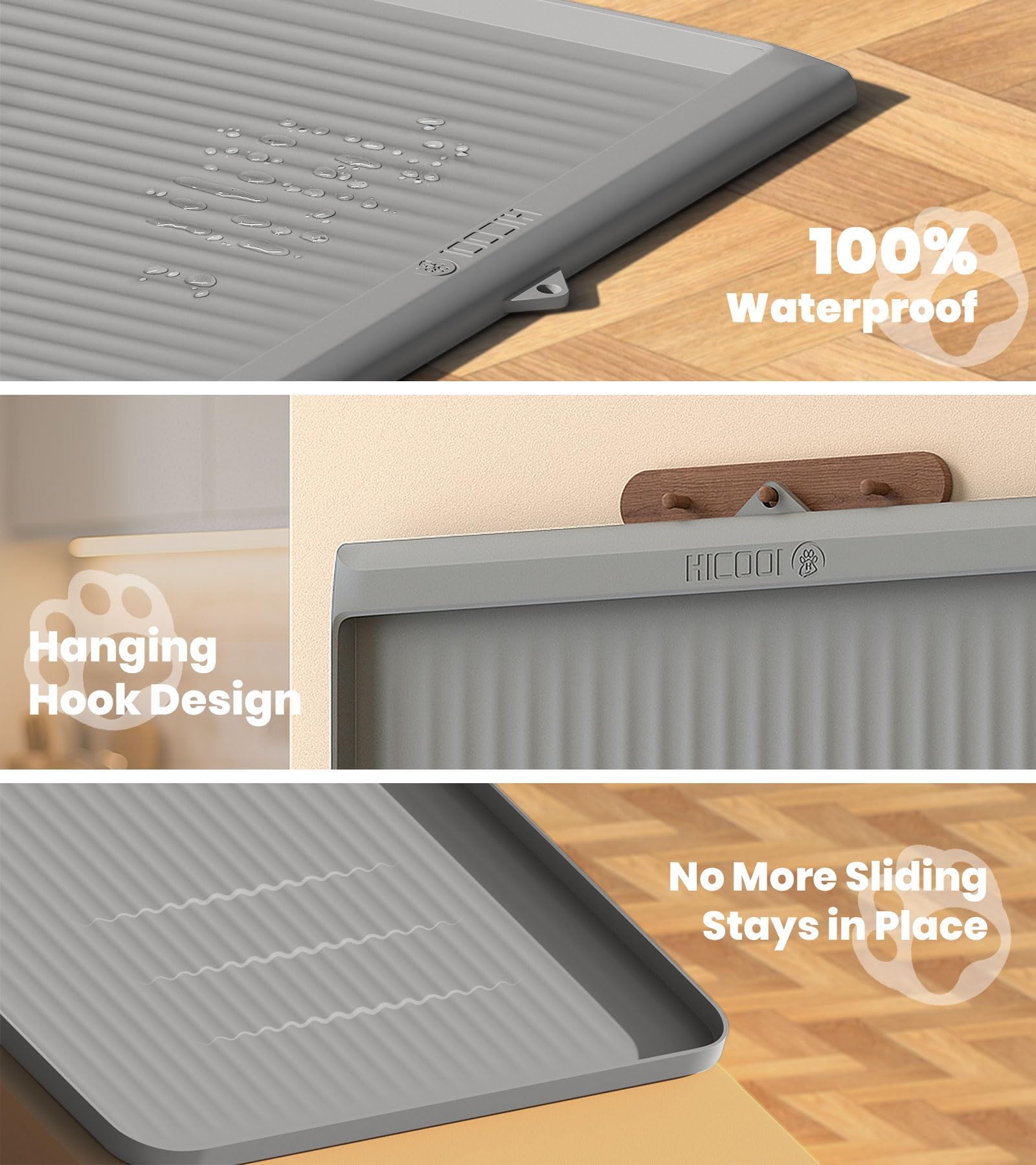 Diseño amplio 36x24 de HICOOI ofrece mayor movimiento para varios gatos