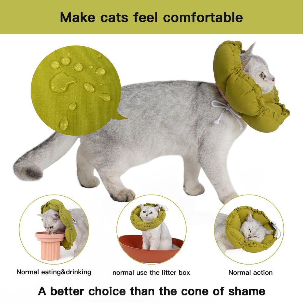 Cono Hidream para gato, ajuste elástico para un ajuste seguro.