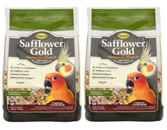 Higgins Cartamo Gold: mezcla natural en bolsa para aves psitácidas.