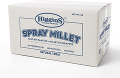Higgins Spray Mijo para aves, embalaje de 5 libras, ideal para enriquecimiento diario.