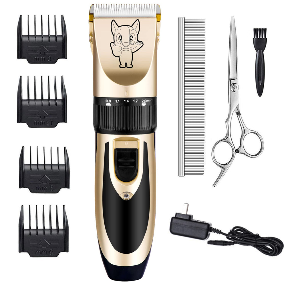 Highdas cortapelo para mascotas en uso silencioso, ideal para grooming tranquilo.