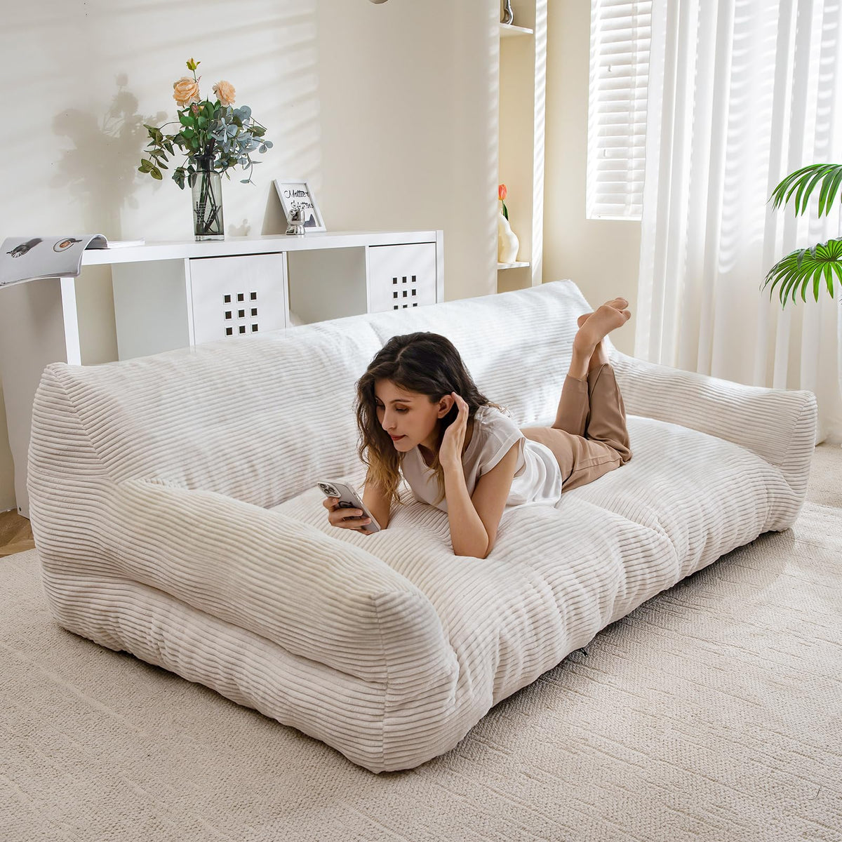 Cama humana-perro XXXXL de HIGOGOGO con acolchado para comodidad diaria.