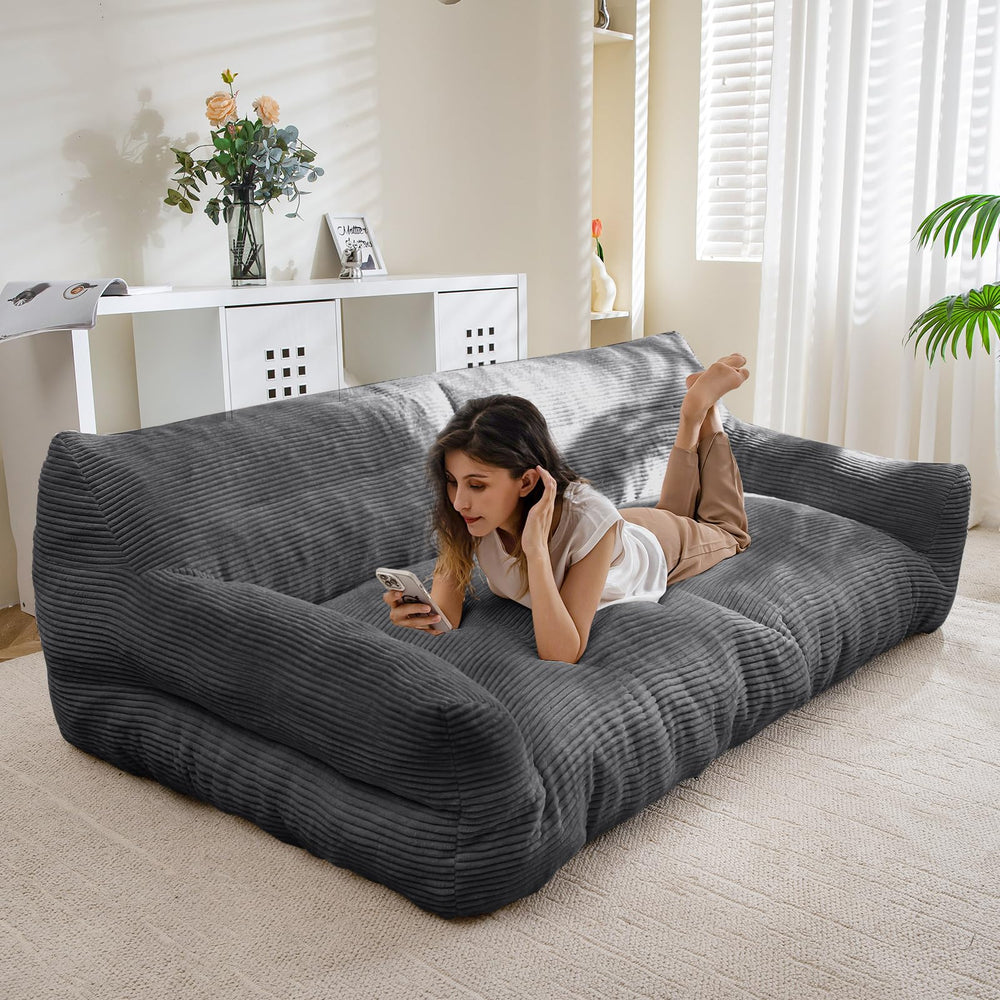 Cama humano-perro HIGOGOGO XXXXL en gris para descanso cómodo y compartido.