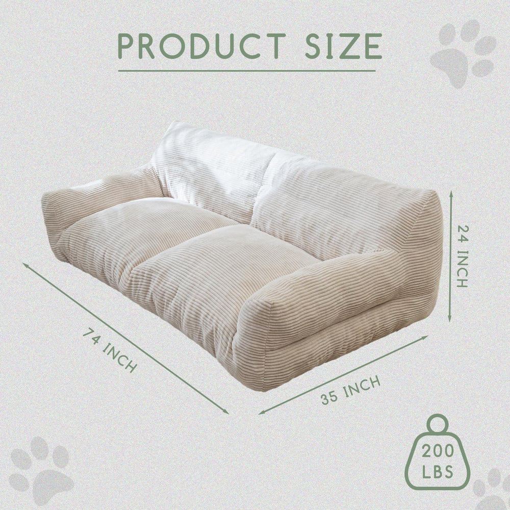 Sofá gigante de HIGOGOGO para humano y mascota, uso interior.