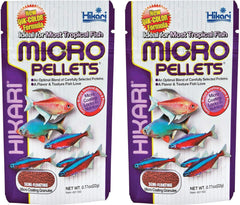 Hikari Alimento para peces tropicales, empaque visible y fácil de almacenar.