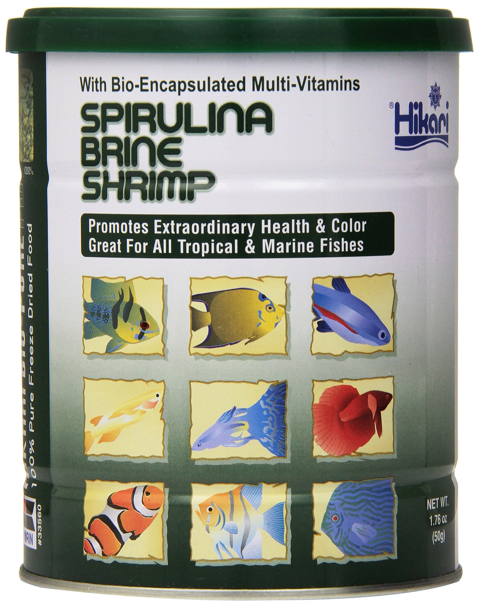 Cubos de espirulina artemia con multiples nutrientes para dieta equilibrada.