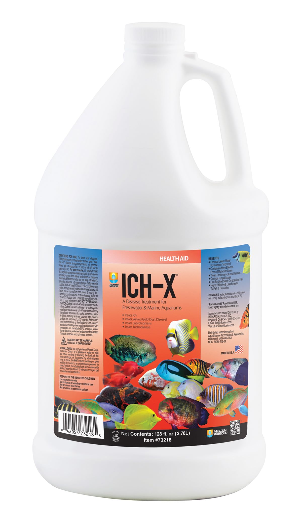 Tratamiento Ich-X de Hikari: botella para dosificación precisa en acuario