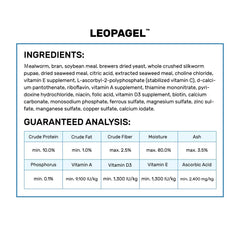 Hikari LeopaGel olor bajo frente a alimentos vivos.