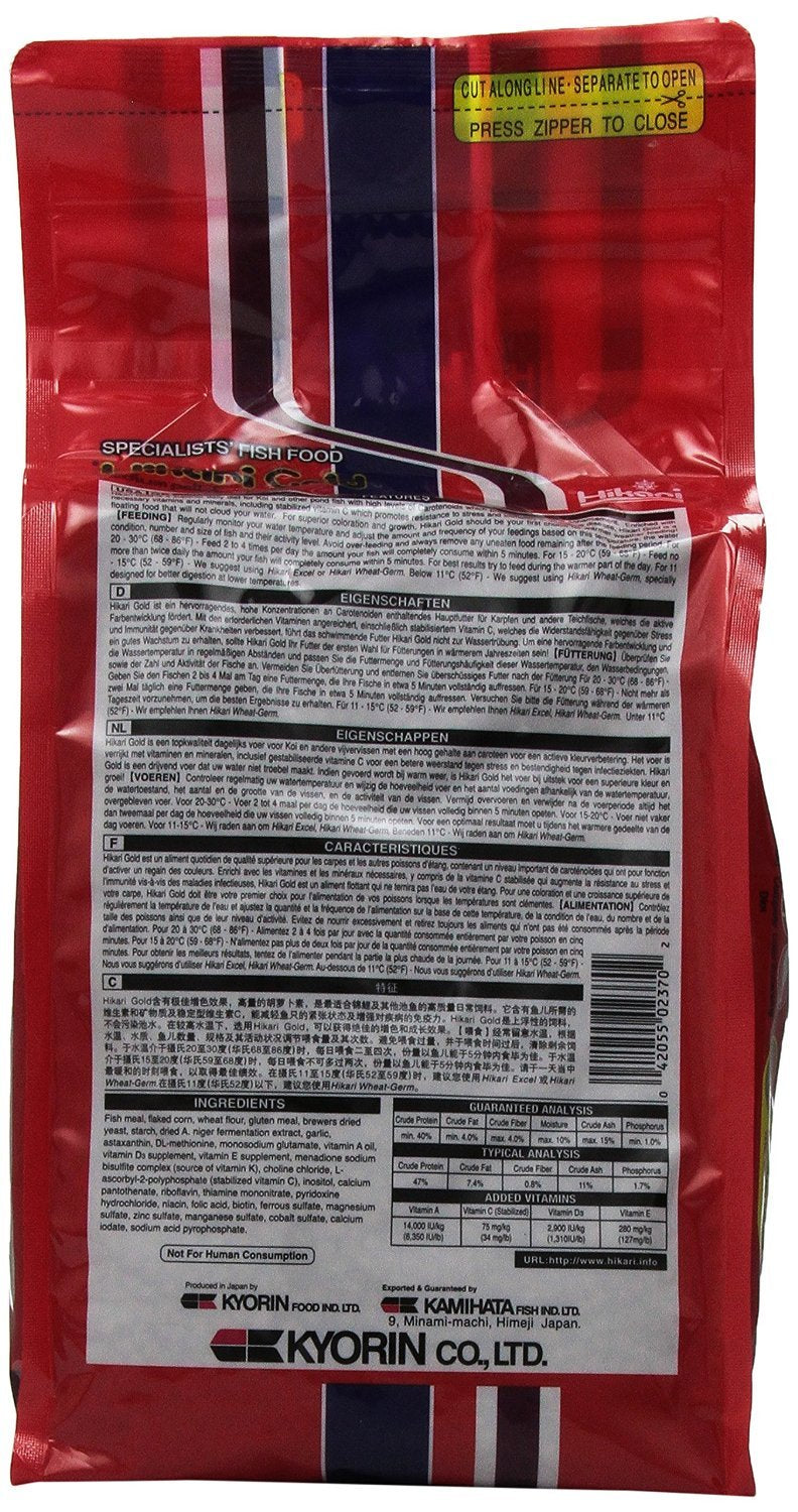 Hikari Oro nutrientes diarios para koi, 4-4 lb, dieta balanceada.