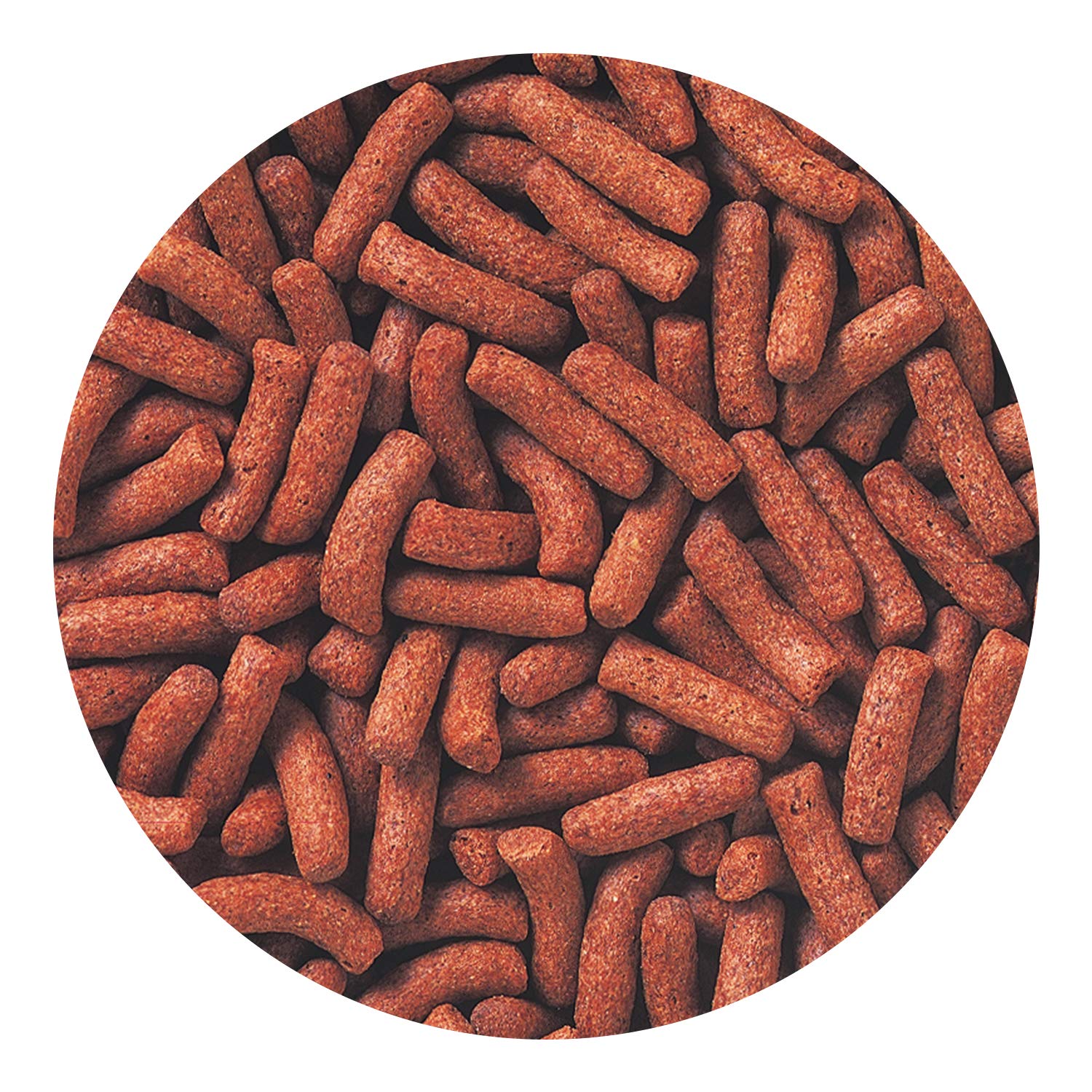 Hikari palitos flotantes para mascotas en plato, sabrosos y fáciles de digerir.