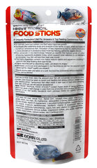 Palitos tropicales Hikari 250 g mostrando textura estable ideal para alimentación diaria.