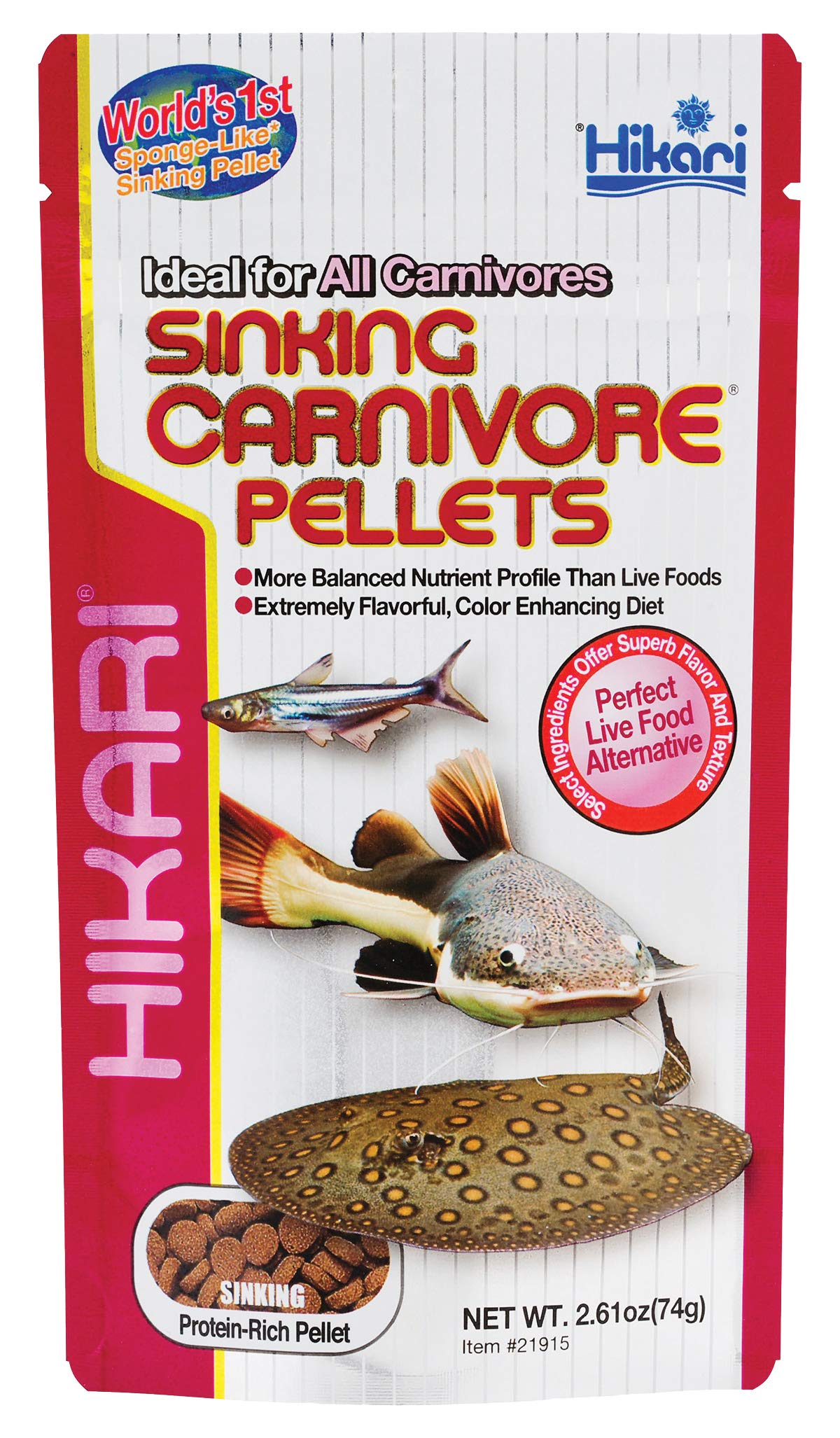 Hikari pellets carnívoros hundidos: bolitas nutritivas para peces carnívoros