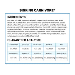 Hikari pellets carnívoros hundidos: libres de parásitos y bacterias comunes