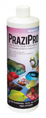 Frasco de Hikari Prazipro, concentrado líquido para tratar parásitos en acuarios de agua dulce y marina.