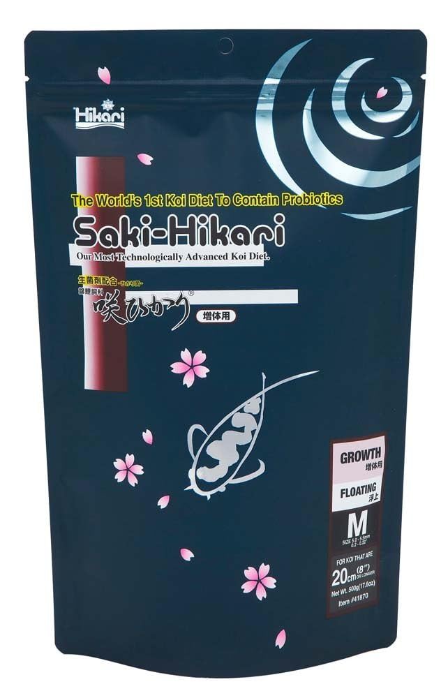Hikari Saki granulos de crecimiento para acuarios, favorecen un desarrollo equilibrado de peces jóvenes