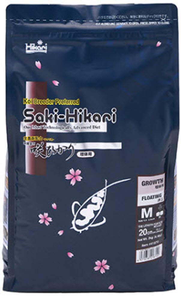 Hikari Saki Growth mejora el color de los peces y apoya crecimiento saludable.