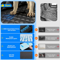 HikeSeptPals hamaca para perros en coche brinda comodidad en viajes largos.