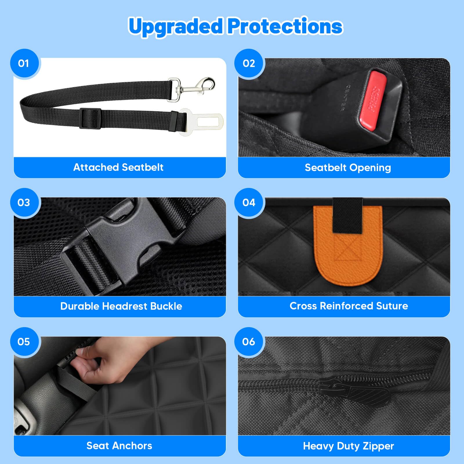 HikeSeptPals protección duradera para asiento y coche.