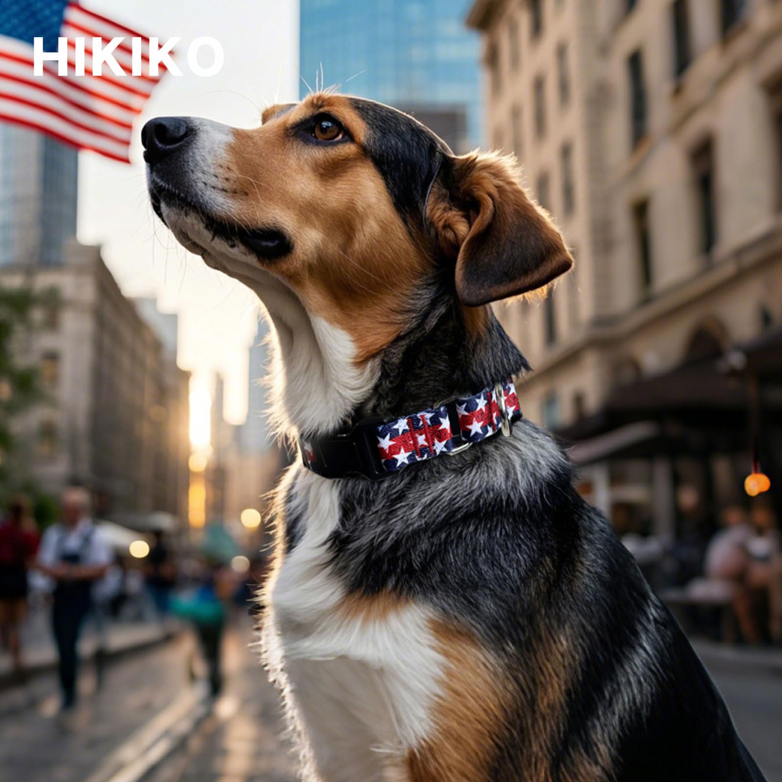 Diseño floral y patrones animales de Hikiko, regalo ideal para perros con personalidad.