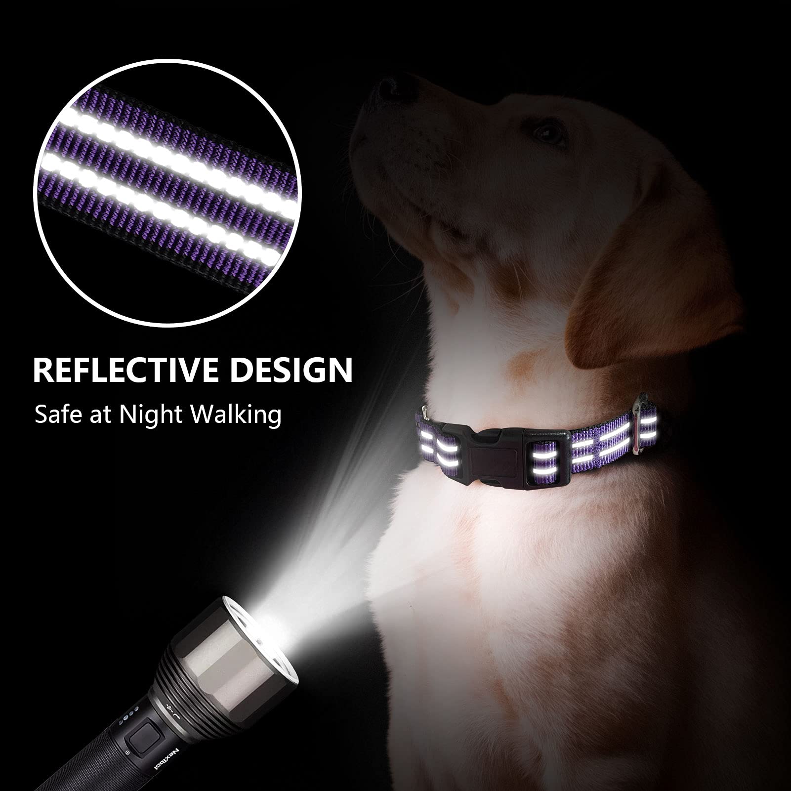 Hikiko collar martingale con cierre rápido para emergencias.