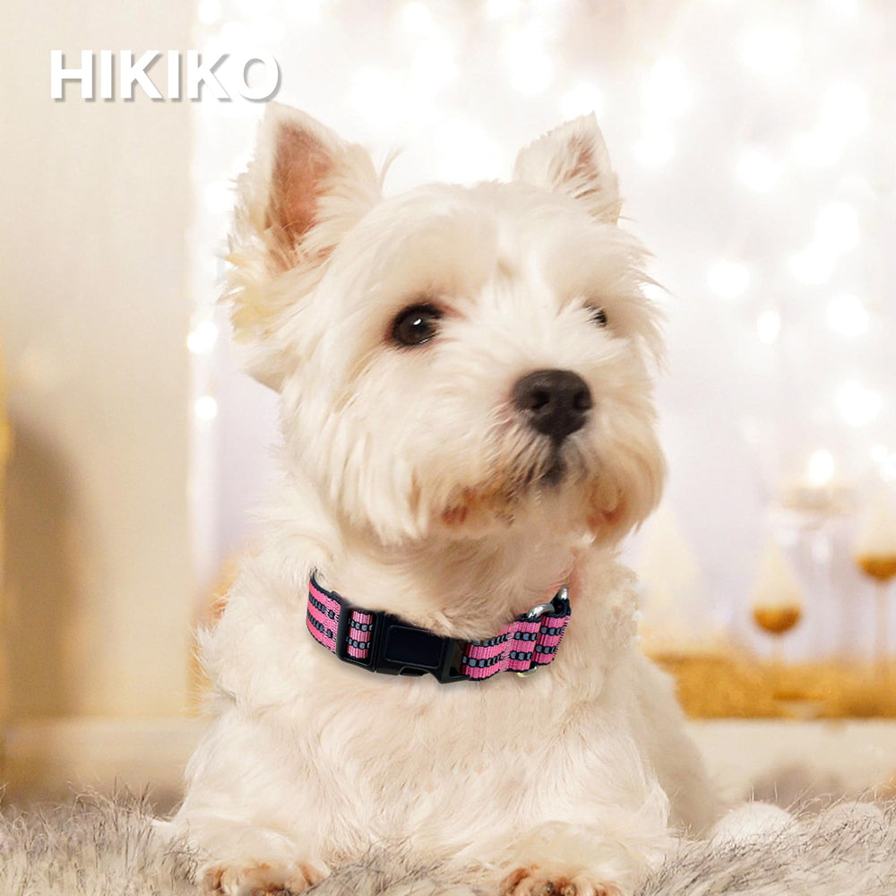 Hikiko collar martingale duradero en material sintético para uso diario.