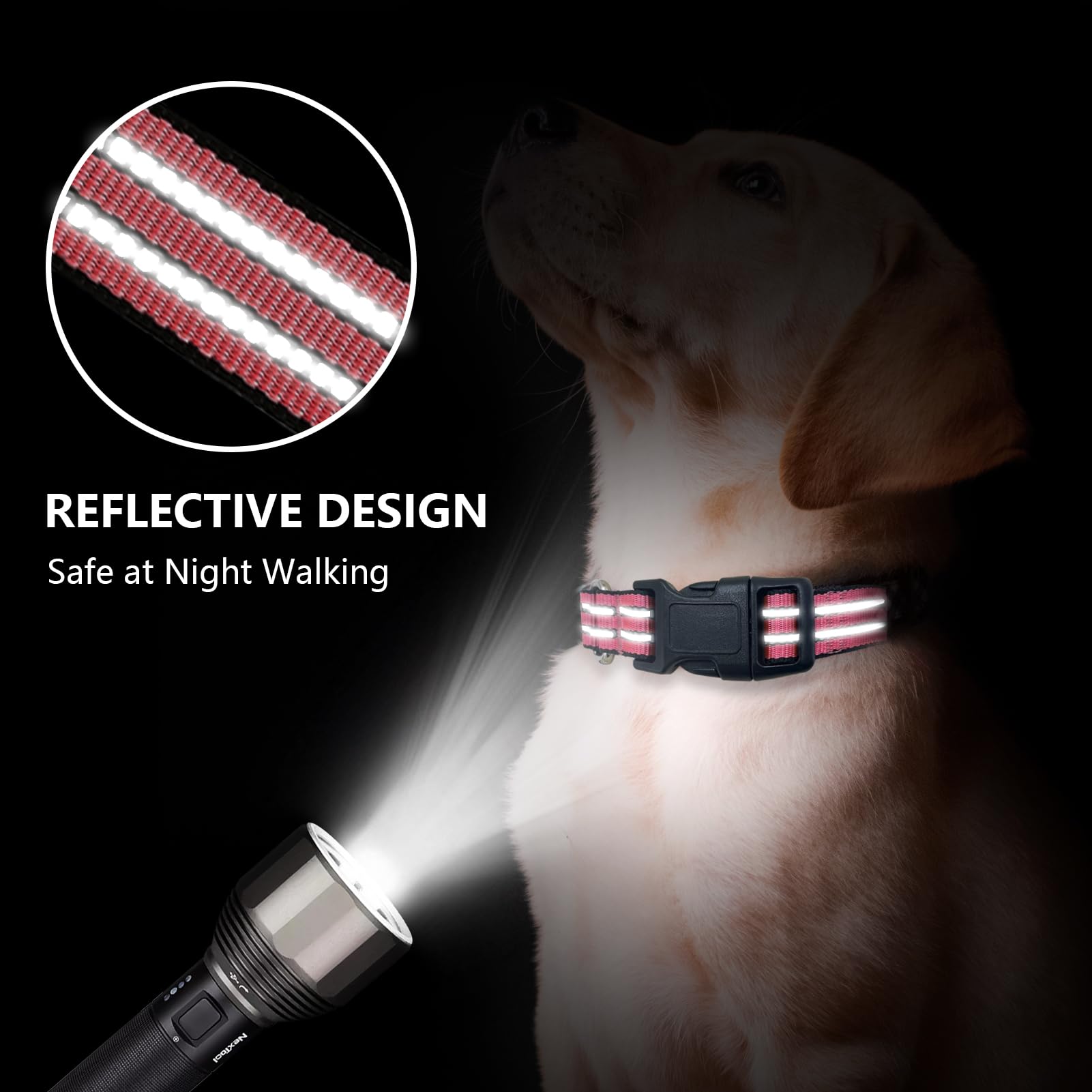Hikiko collar martingale con hebilla de liberación rápida para emergencias.