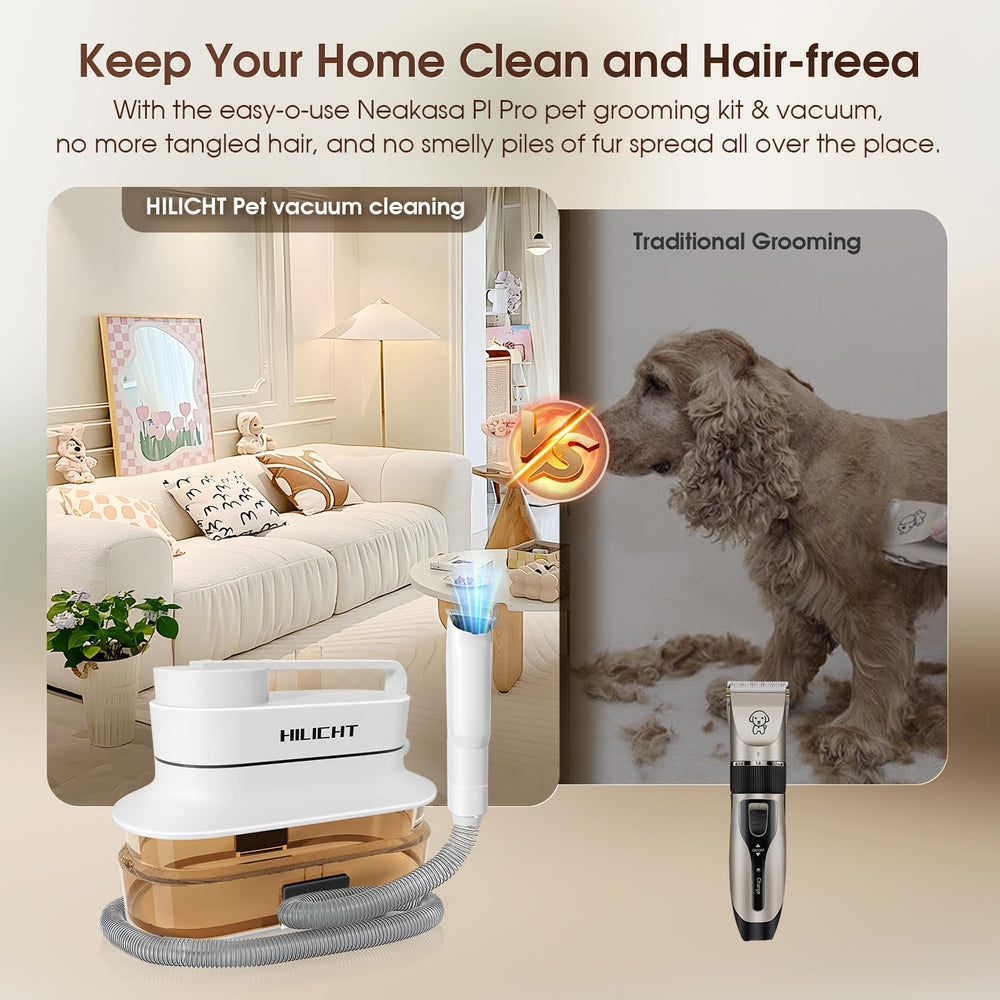 Accesorios grooming para mascotas de Hilicht, herramientas versátiles para el cuidado.