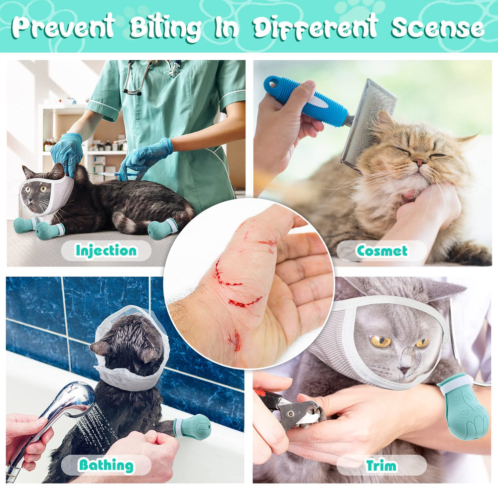 Botines Hillban para gato, silicona, talla mediana
