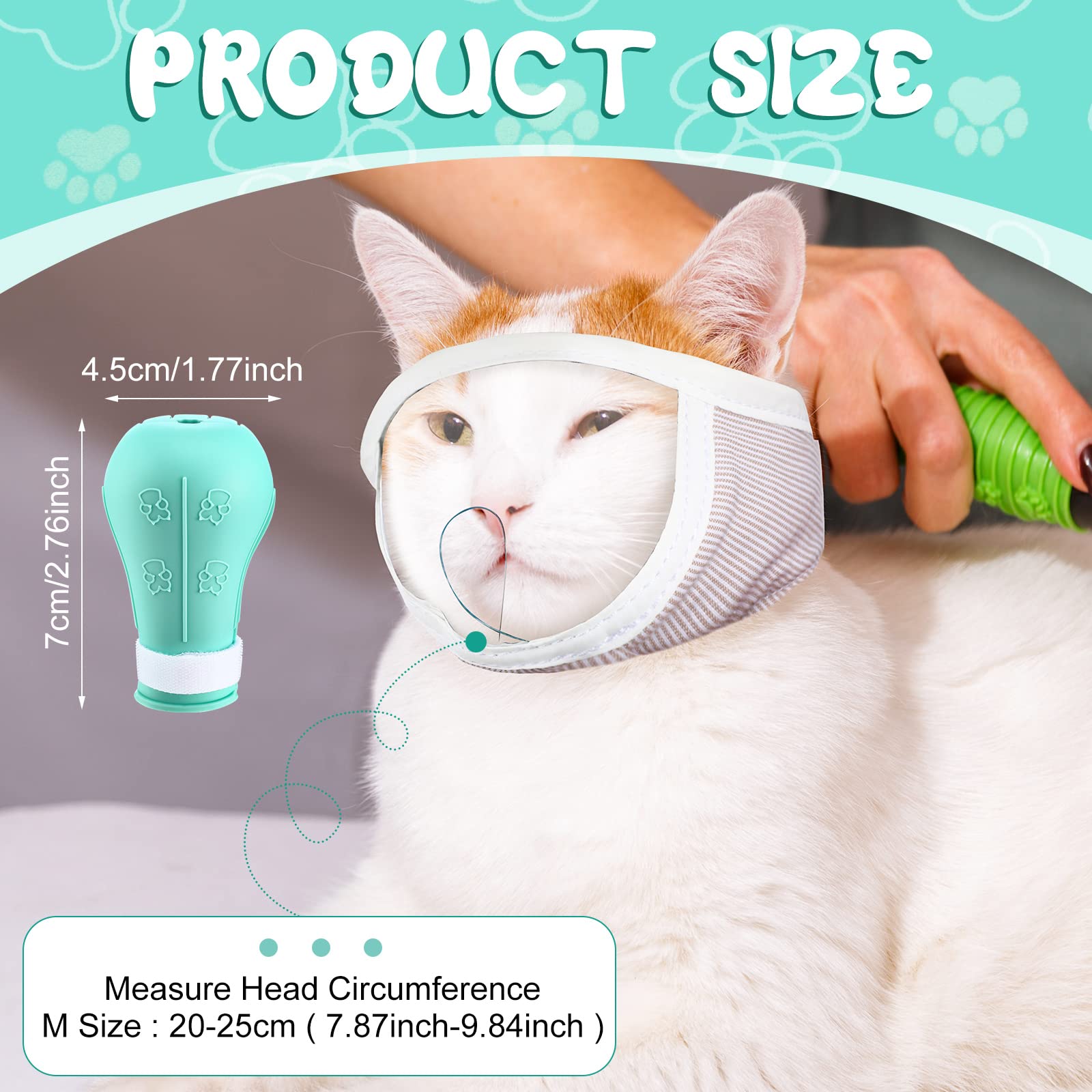Botines de silicona Hillban para gato protección antiarañazos