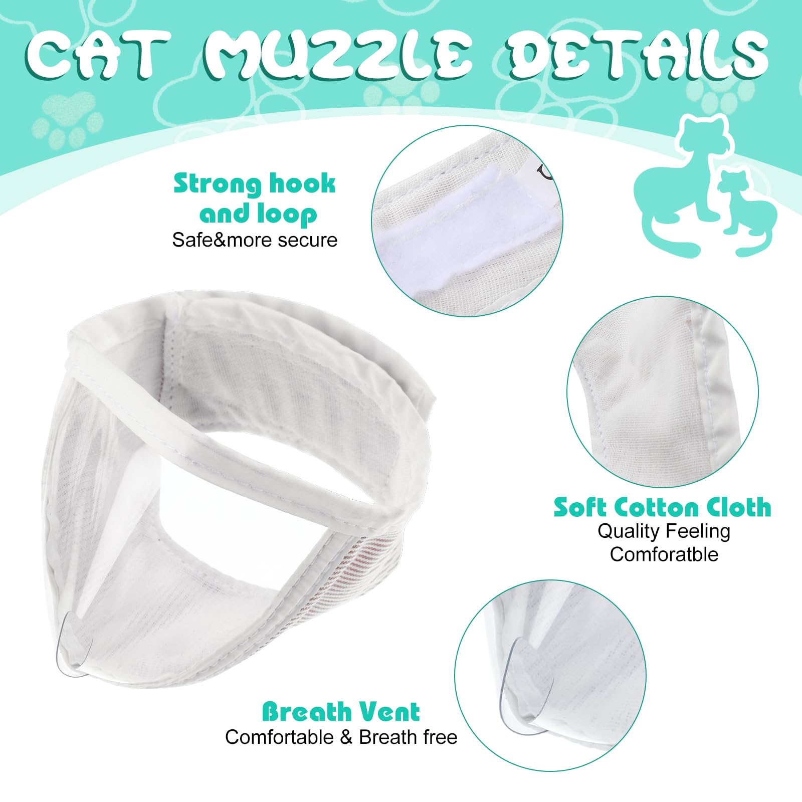 Bozal Hillban para gato con diseño transpirable y cómodo