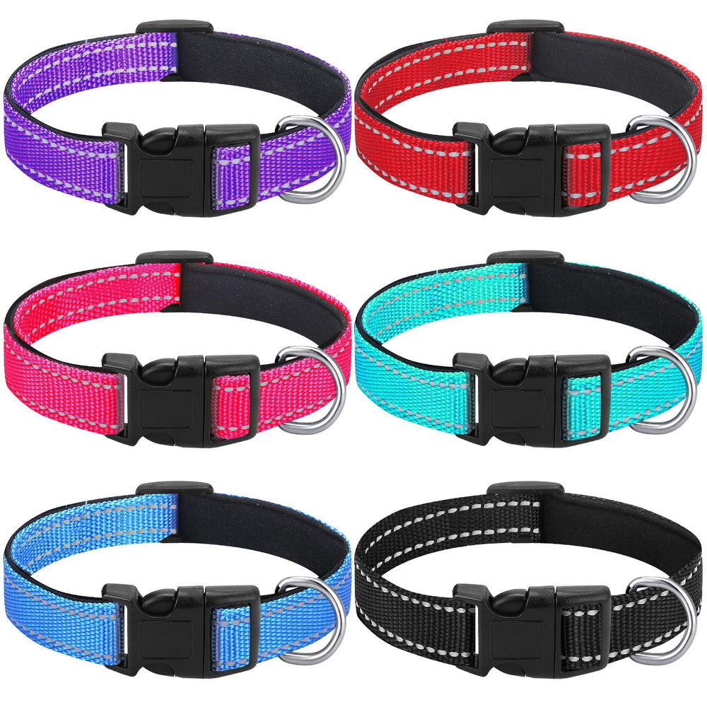 Hillban collar reflectante rojo: mejora la visibilidad en la noche para paseos seguros.