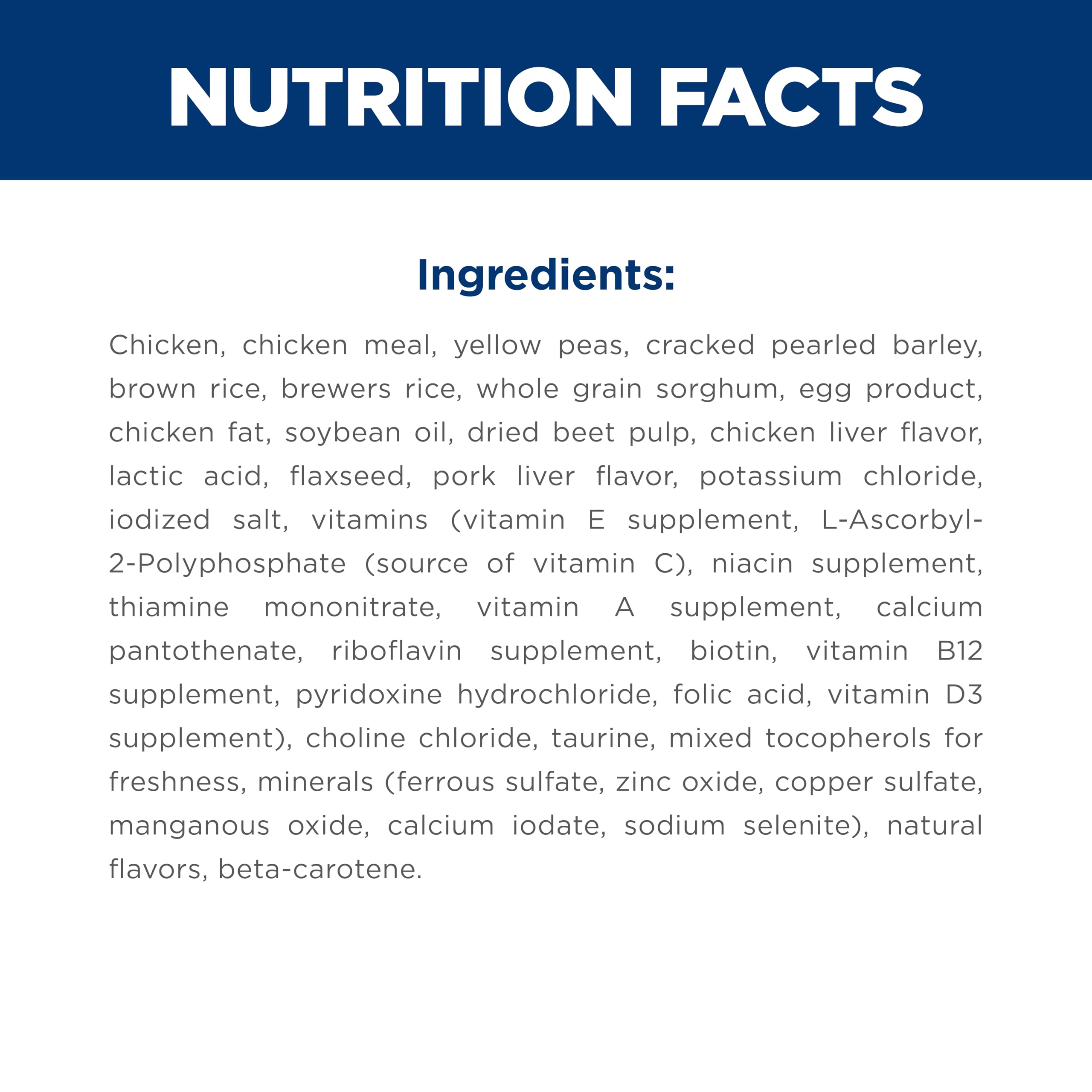 Hill's Science Diet elaborado en EE.UU. con ingredientes globales de confianza.