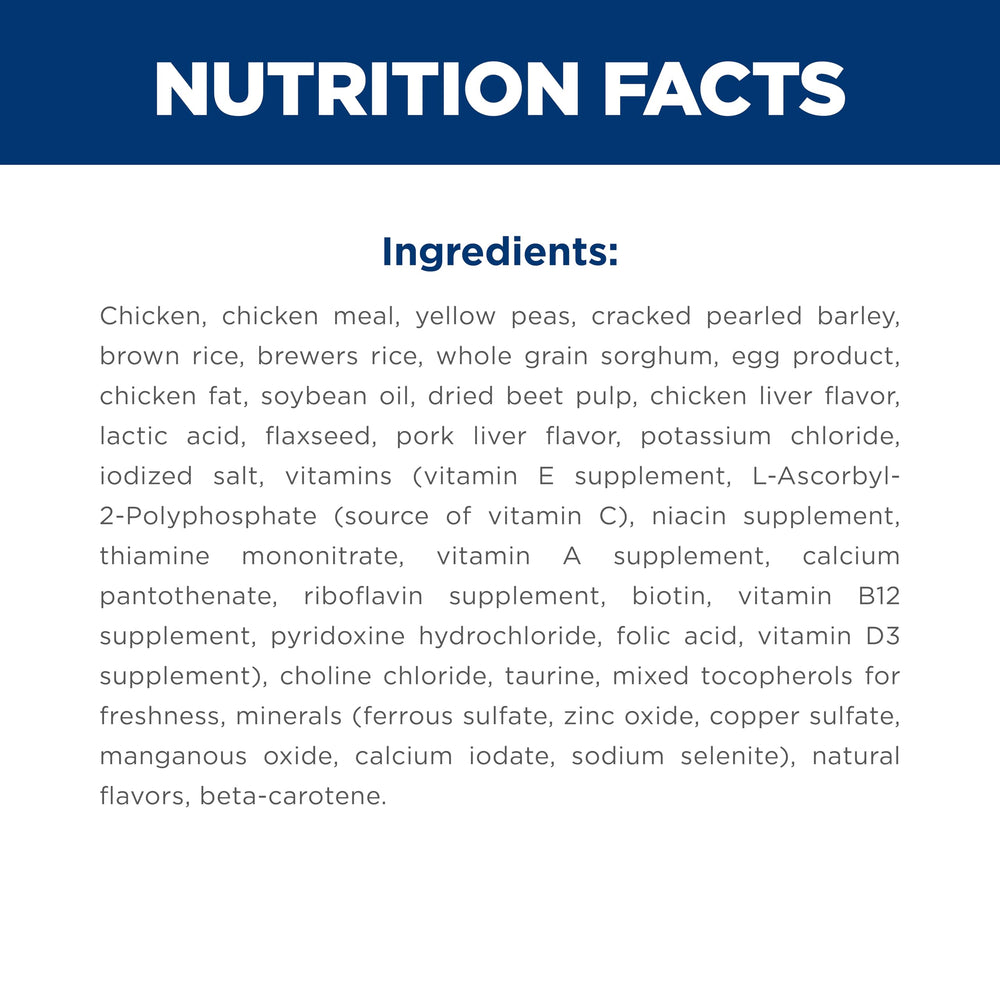 Hill's Science Diet elaborado en EE.UU. con ingredientes globales de confianza.