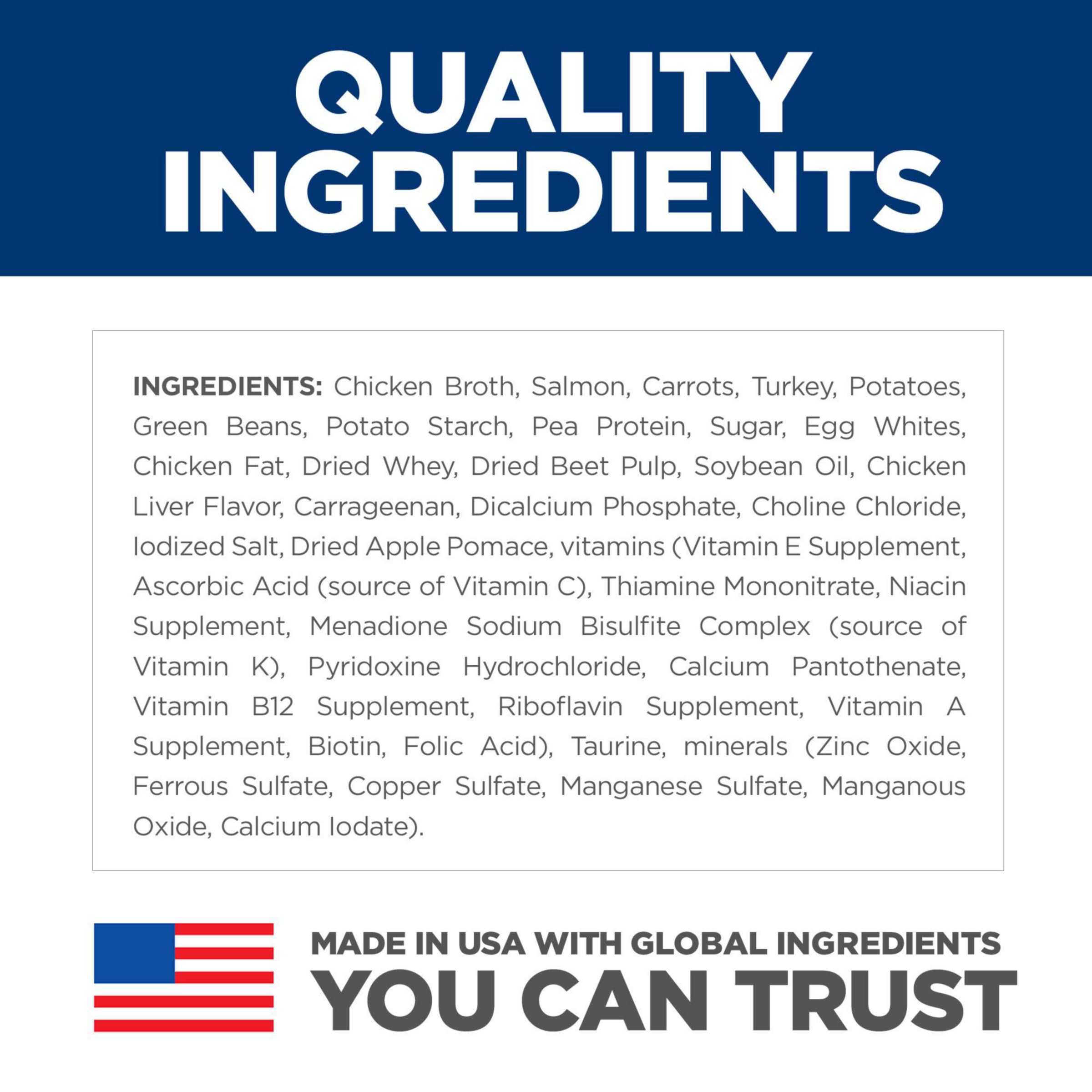 Hill's Science Diet elaborado en EE. UU. con ingredientes globales de confianza.