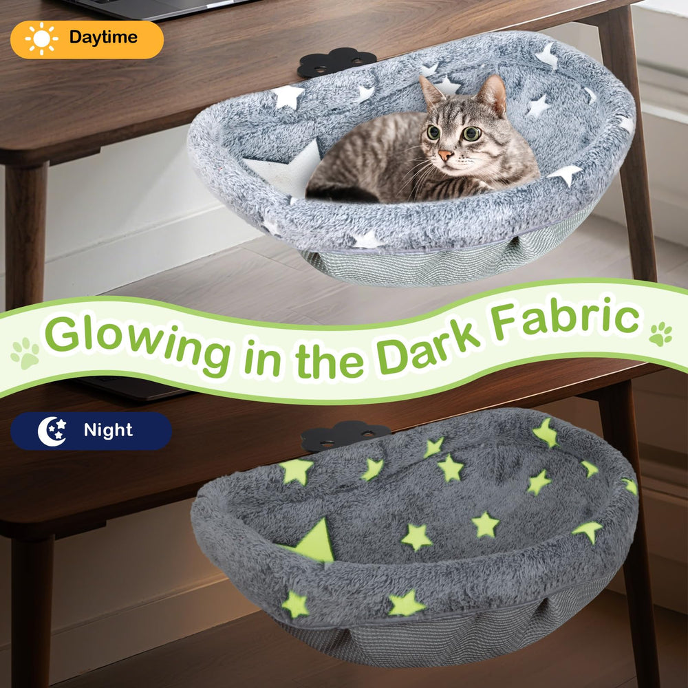 Himake cama escritorio brilla en la oscuridad para noches tranquilas.