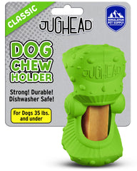 Himalayan Dog Chew Jughead Classic: soporte duradero para masticables, fomenta masticación lenta