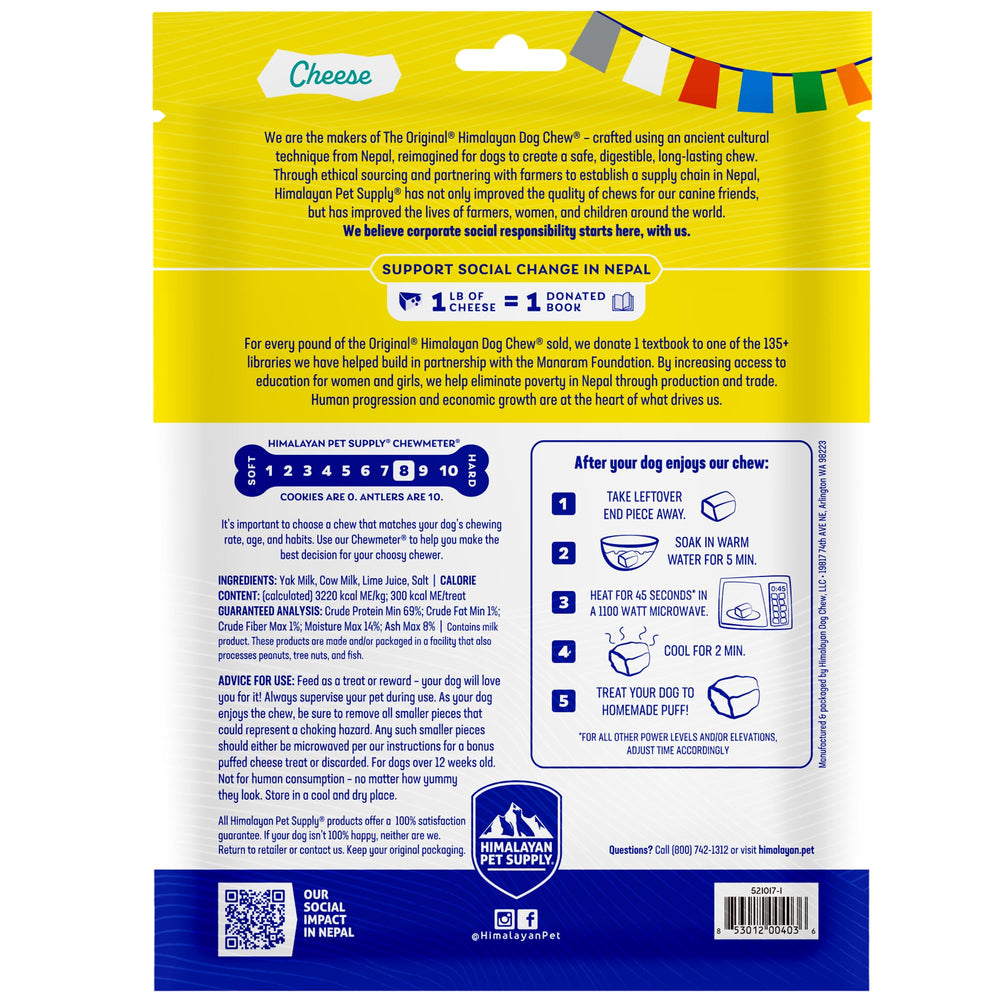 Himalayan Dog Chew sabor original de queso