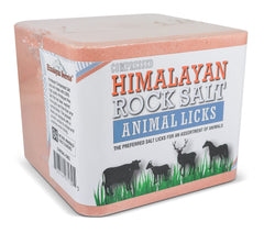 Himalayan Secrets bloque sal rosa compacto para suplementación mineral en animales