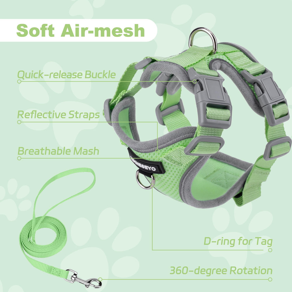 HIMNESEYO correa para perro pequeño verde talla S ideal para control estable durante paseos