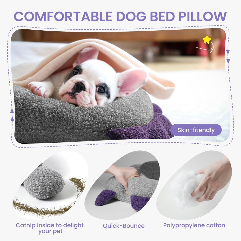 HiPetpy almohada con soporte cuello firme favorece buena postura al dormir.