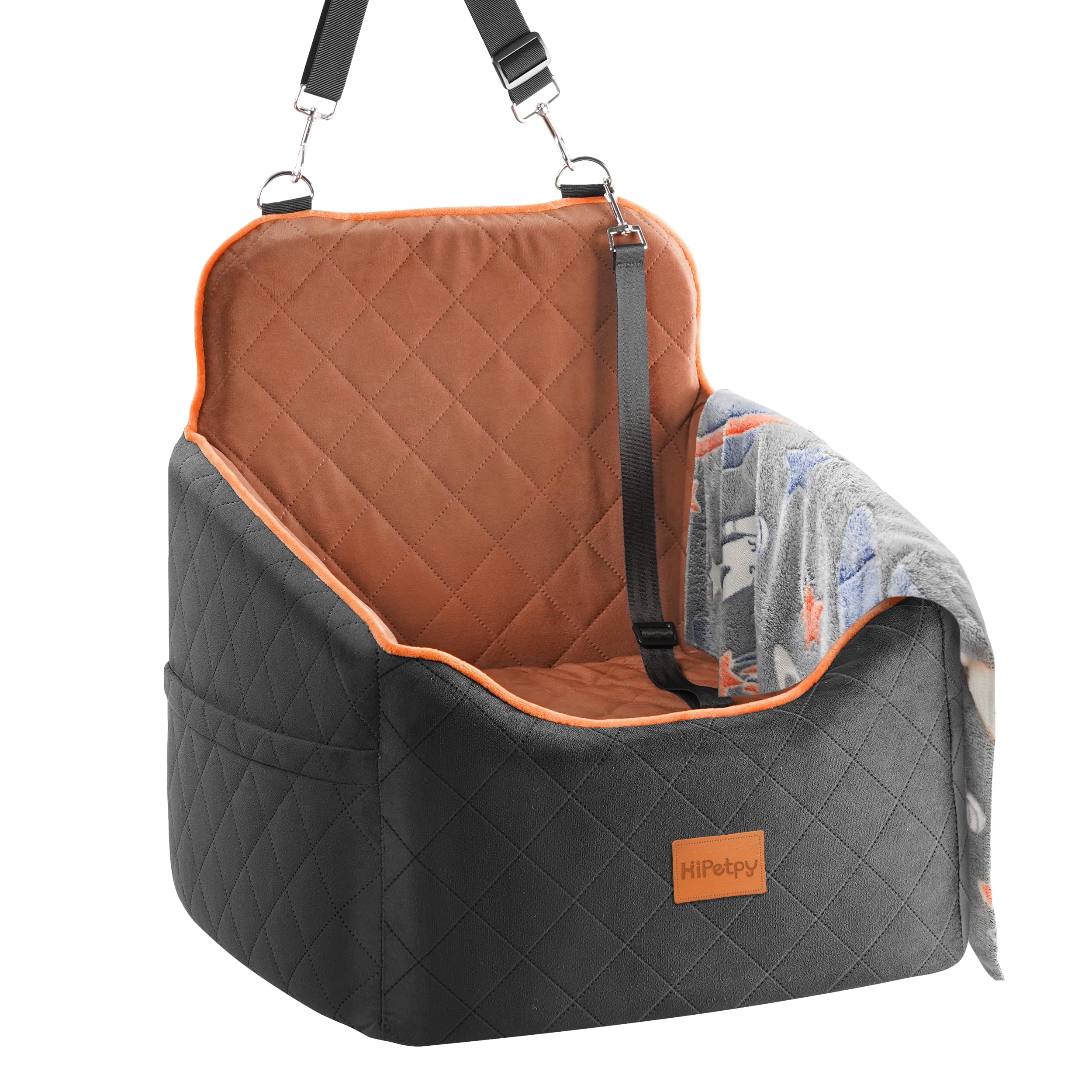 HiPetpy asiento elevado para perros pequeños ofrece vista por la ventana y mayor comodidad.