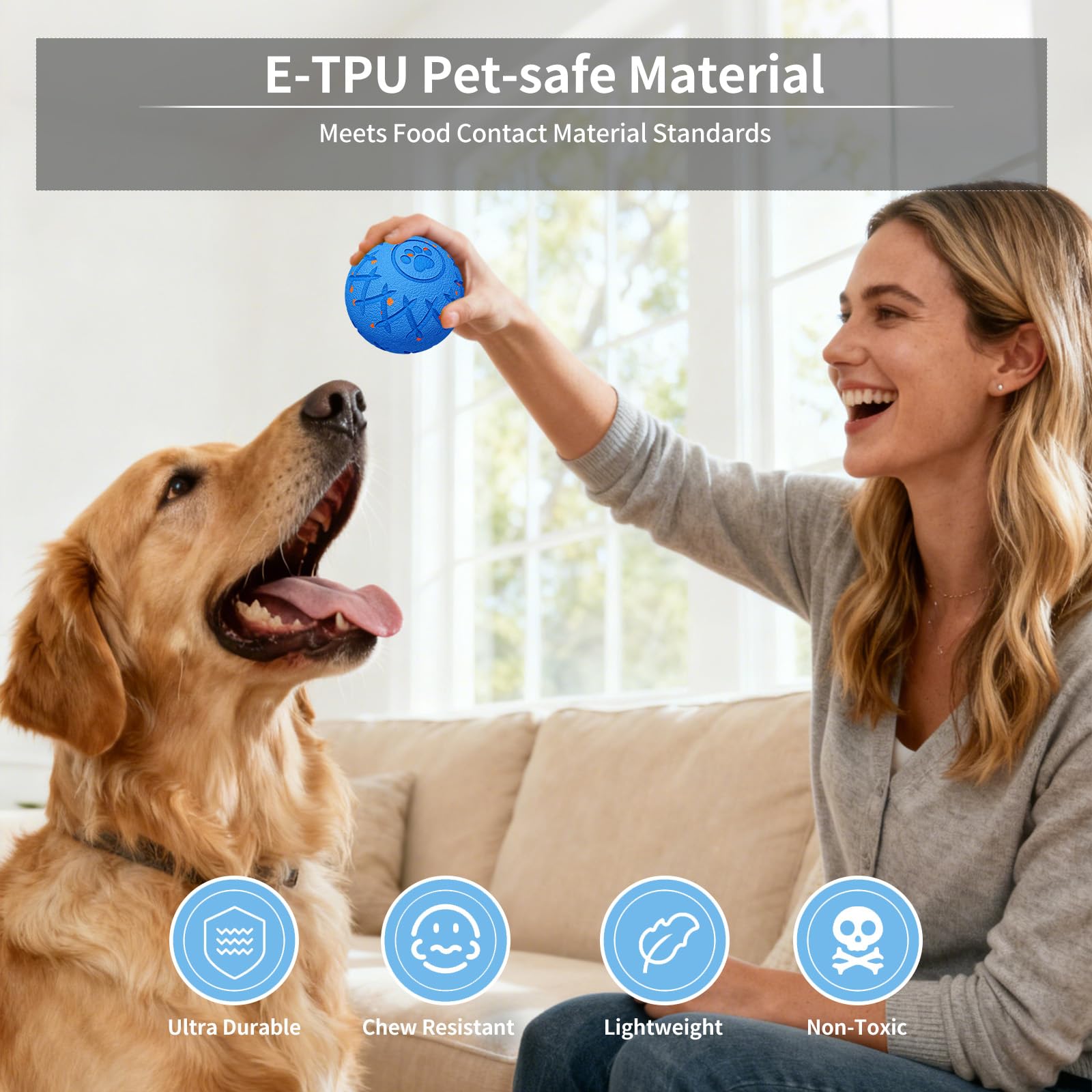 hipibbo juguete para perros IP54 a prueba de agua y uso exterior