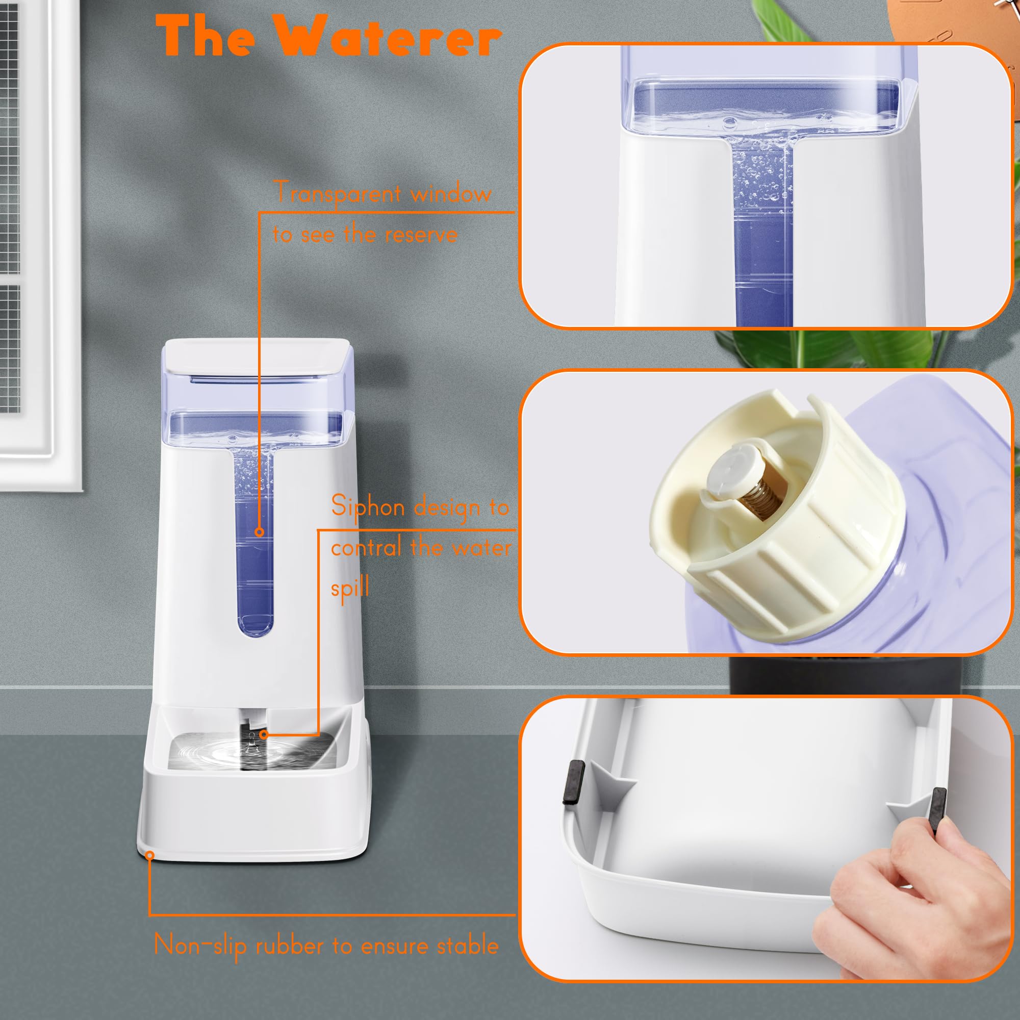 Hipidog sistema de sifón para agua con cierre automático